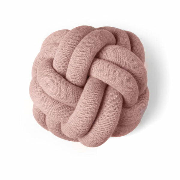 coussin knot rose